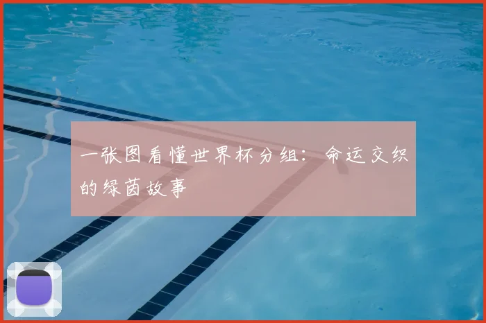 一张图看懂世界杯分组：命运交织的绿茵故事
